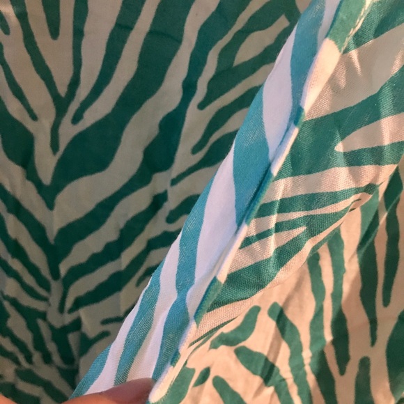 ViX Paula Hermanny Aqua Zebra Print Tunic Cover Up Size Large NWOT - Picture 4 of 10